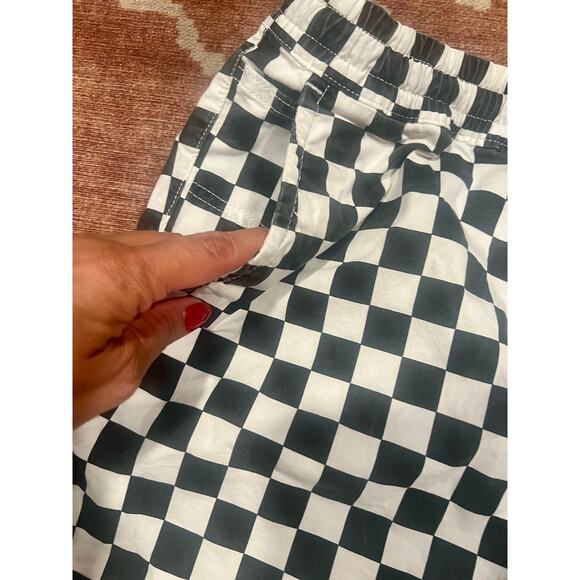 Vans Men’s Checkered Shorts M white black - Picture 5 of 7